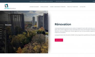 Illustration du nouveau site internet de la SLRB