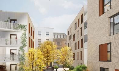 Projet entre les rues Potiers, de la Verdure et de Soignies - Nieuwbouw langs de Pottenbakkers-, Loof- en Zinnikstraat