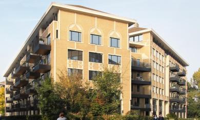 Vue du bâtiment depuis la rue