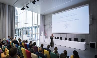 Photo revenant sur le colloque annuel du 27 novembre 2019 sur le thème de la digitalisation