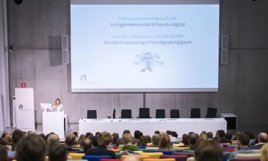 Foto over ons jaarlijks colloquium van 27 november 2019. De thema : Digitalisering