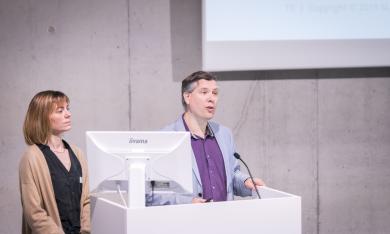 Foto over ons jaarlijks colloquium van 27 november 2019. De thema : Digitalisering