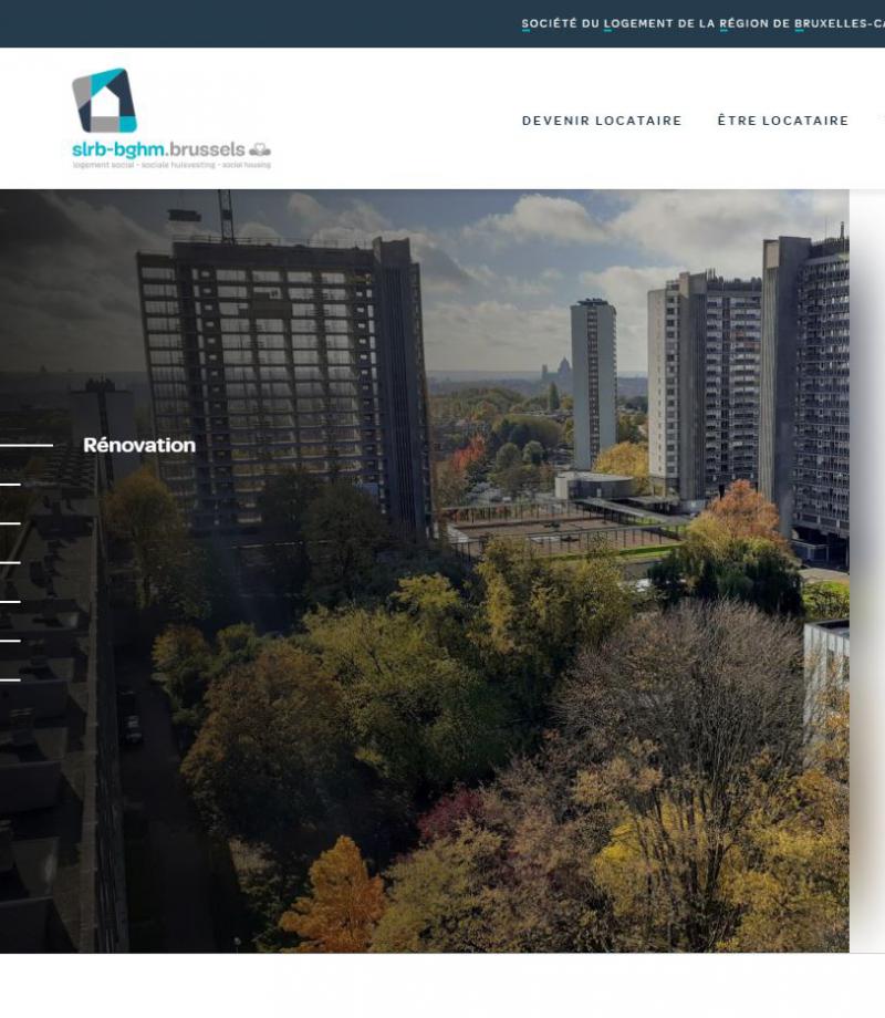 Illustration du nouveau site internet de la SLRB