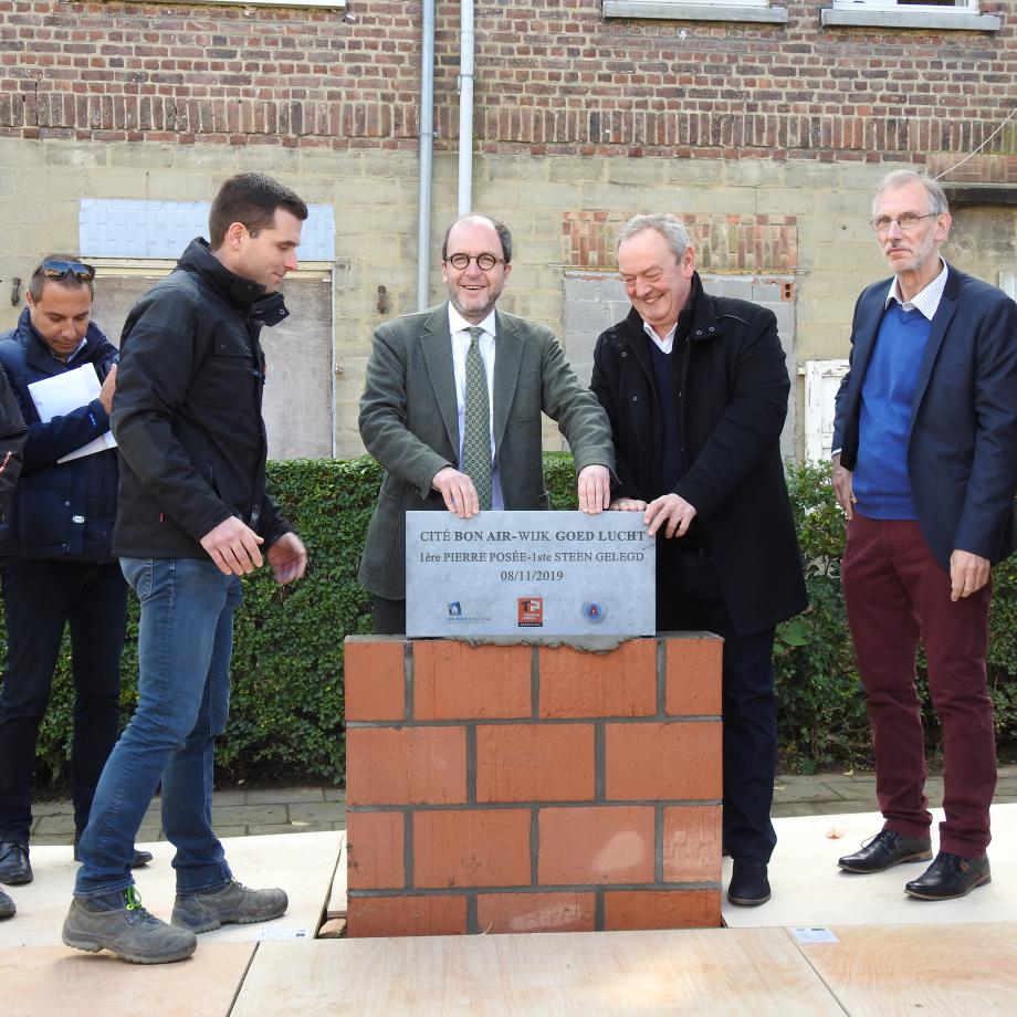 Pose première pierre Bon Air