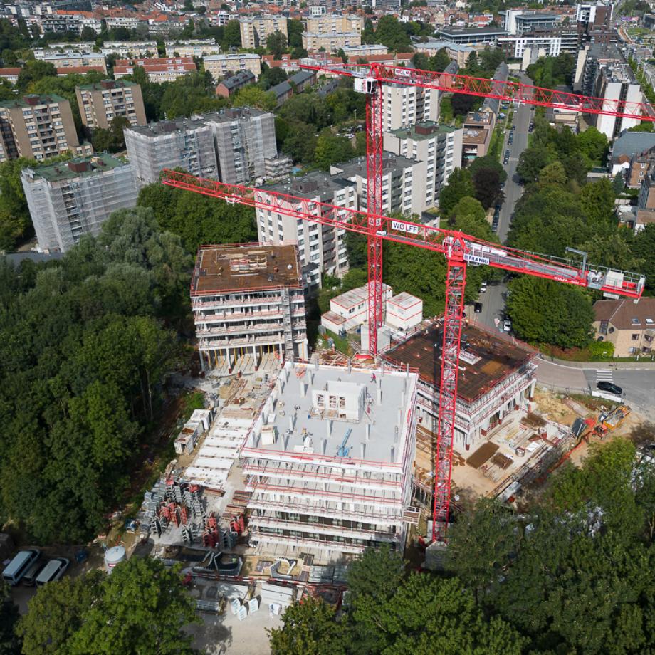 Visuel du chantier Renoir - Foto van de werf Renoir