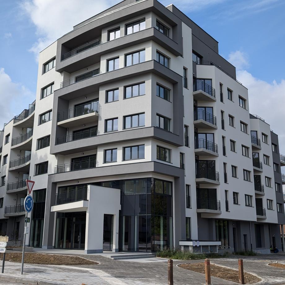 Vue du bâtiment depuis la rue