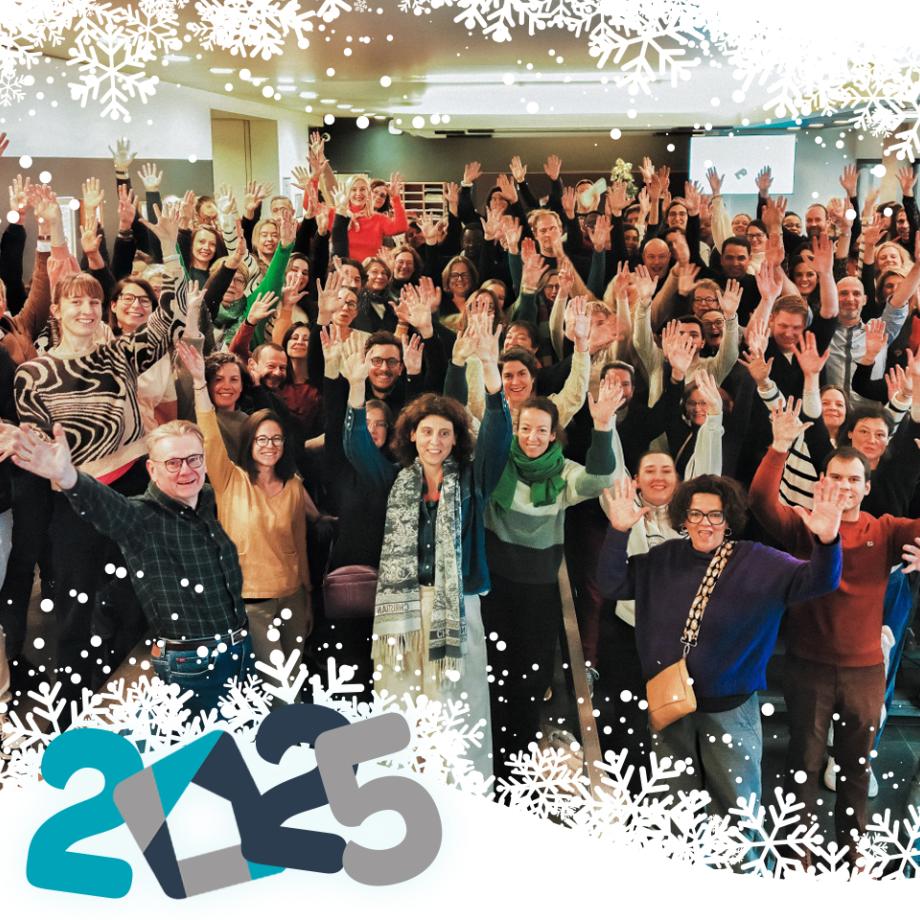 Notre carte de vœux 2025 - Onze wensenkaart 2025